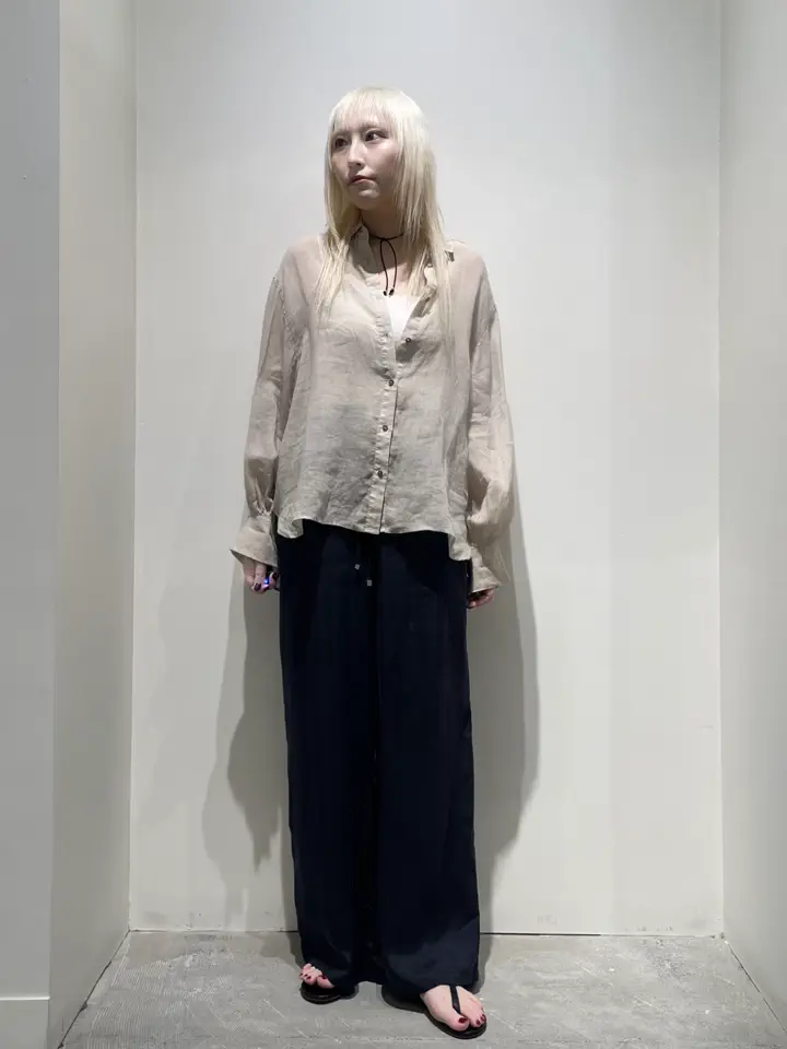 リネンギャザースリーブブラウス/GARAGE OF GOOD CLOTHING（ガレージ