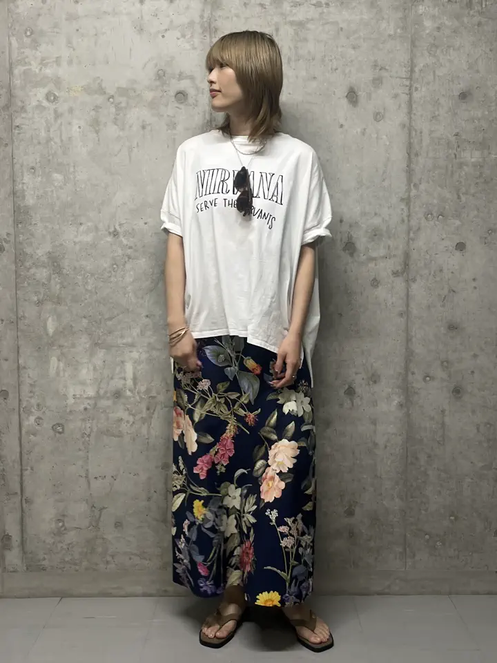 日本製】フラワープリントキャミワンピース/GARAGE OF GOOD CLOTHING