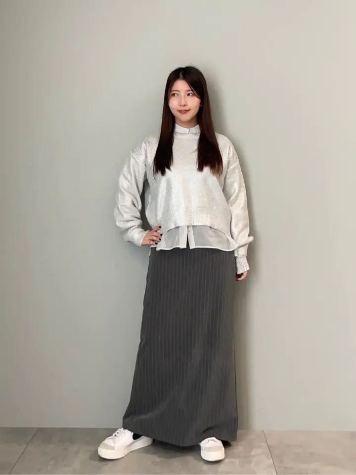 【1回着用のみ】HOUGA 25ss Jimmyスカート グレーストライプ 1回着用のみ】HOUGA 25ss Jimmyスカート グレーストライプ - メルカリ