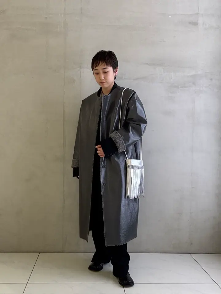 【TORRAZZO DONNA】エナメル×ボア リバーシブルコート　ブラック GARAGE OF GOOD CLOTHING｜【TORRAZZO DONNA】エナメル×ボア