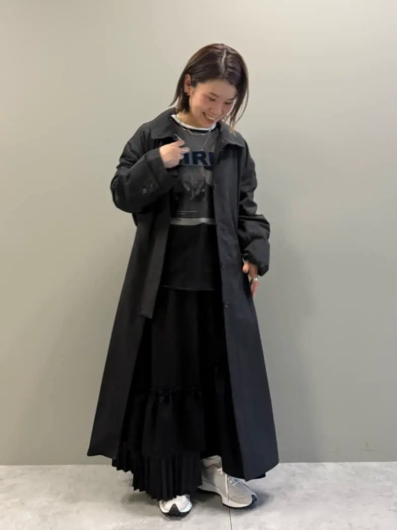 新品❤️CPG HEAT PERFORMA 黒スカート シフトヘムロングスカート/GARAGE OF GOOD CLOTHING（ガレージ オブ