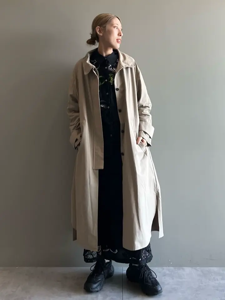 スタンドカラードロストロングコート/GARAGE OF GOOD CLOTHING 