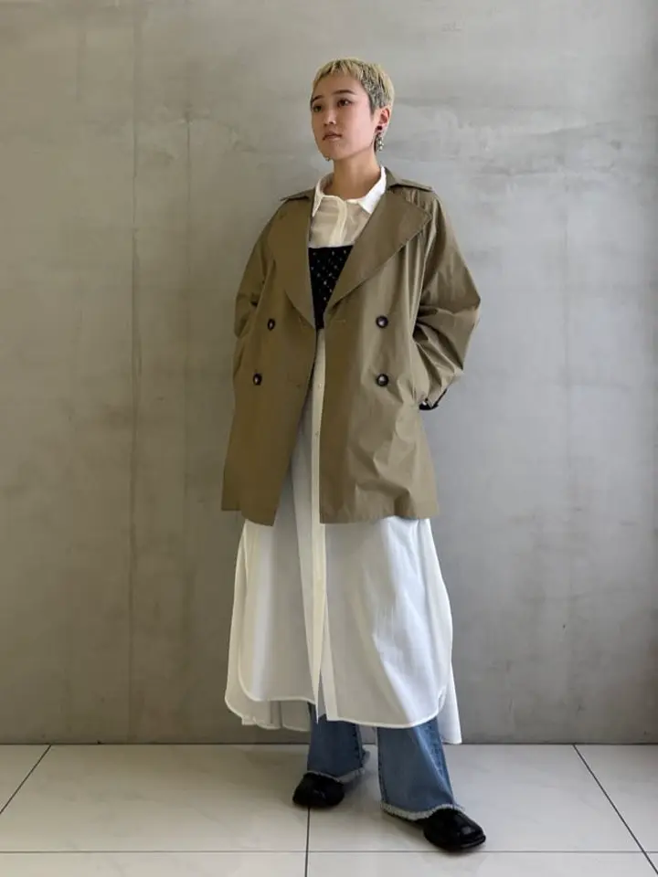 ミドル丈トレンチコート/GARAGE OF GOOD CLOTHING（ガレージ オブ