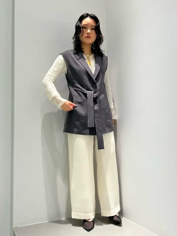 日本製】ストライプテーラーベスト/GARAGE OF GOOD CLOTHING（ガレージ