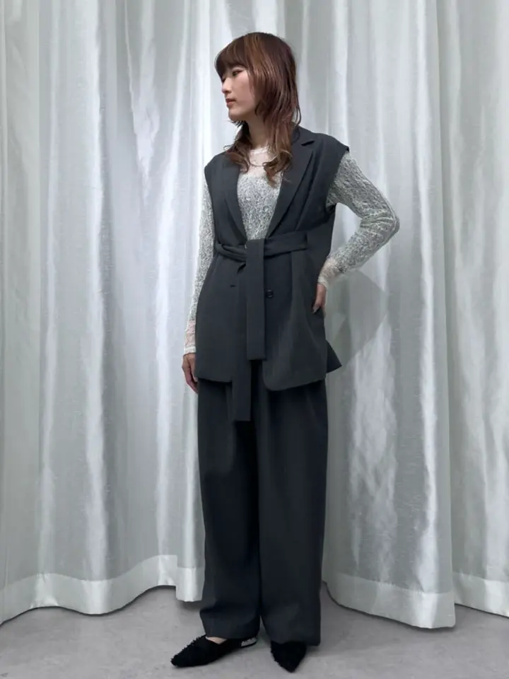 日本製】ストライプテーラーベスト/GARAGE OF GOOD CLOTHING（ガレージ