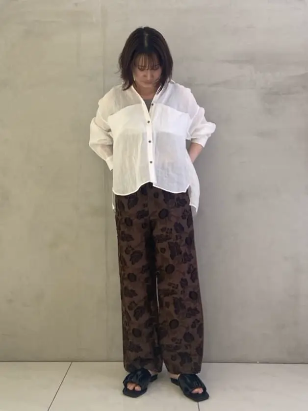 日本製】異素材切り替えジャガードパンツB/GARAGE OF GOOD CLOTHING