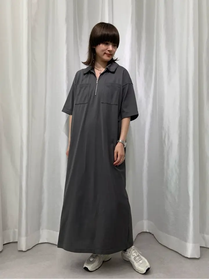 日本製】ポロ襟ZIP付ワンピース/GARAGE OF GOOD CLOTHING（ガレージ