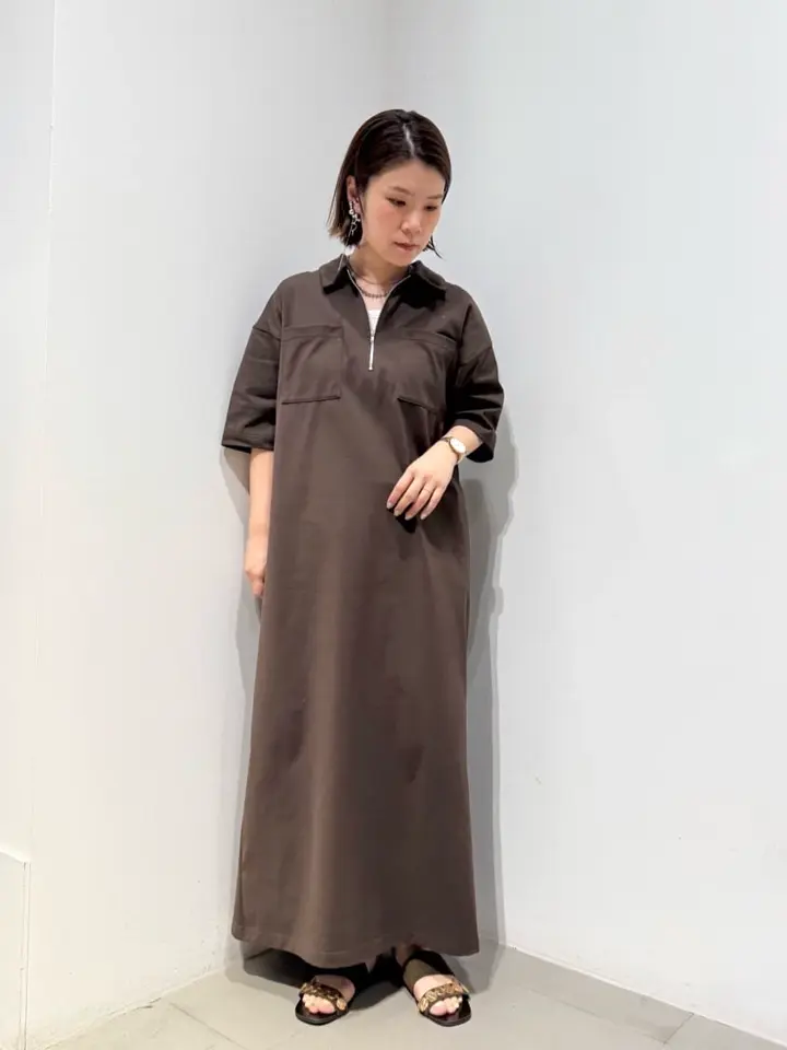 日本製】ポロ襟ZIP付ワンピース/GARAGE OF GOOD CLOTHING（ガレージ