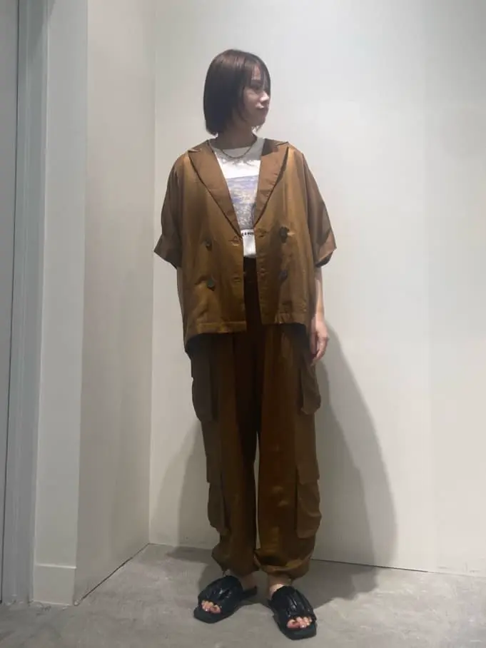 新品GARAGE OF GOOD CLOTHING 半袖ジャケット 新品GARAGE OF GOOD CLOTHING 半袖ジャケット ストライプ半袖