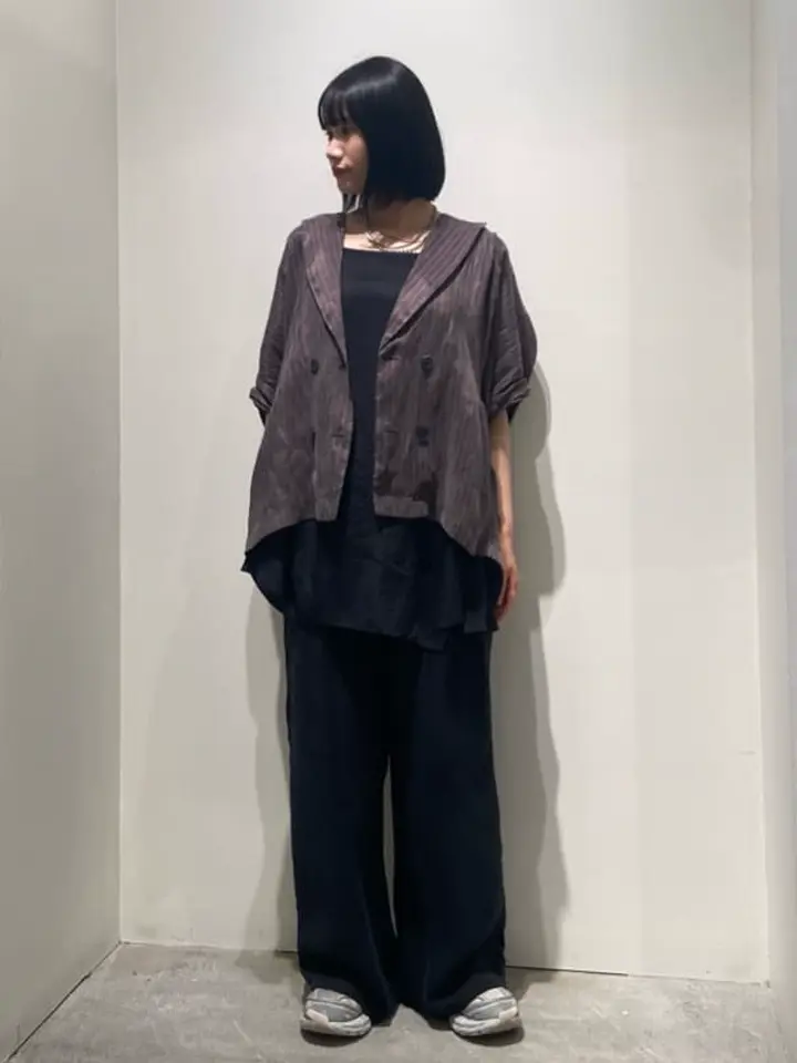 ストライプ半袖ジャケット/GARAGE OF GOOD CLOTHING（ガレージ オブ