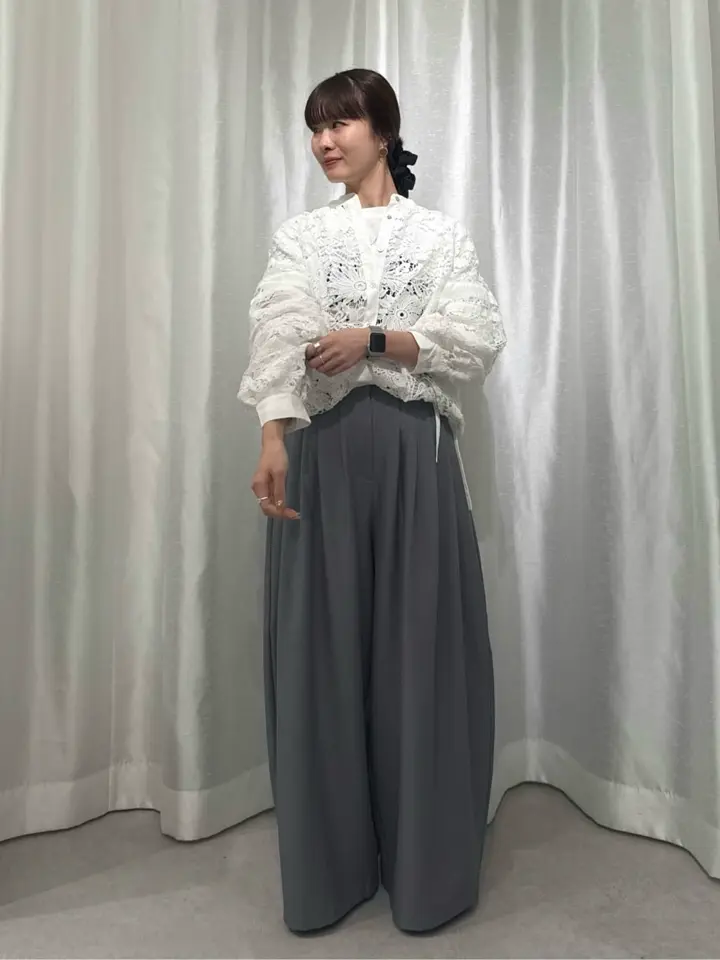 ライン入レースブラウス4/GARAGE OF GOOD CLOTHING（ガレージ オブ