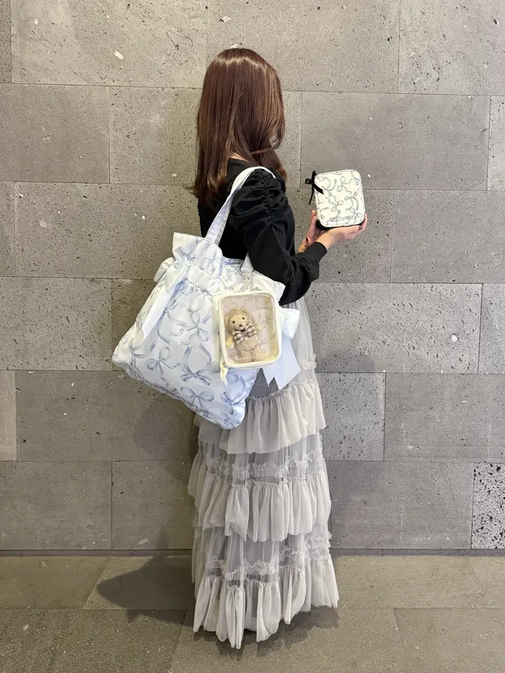 一部店舗限定》リボン柄ダブルリボントートバッグ/Maison de FLEUR