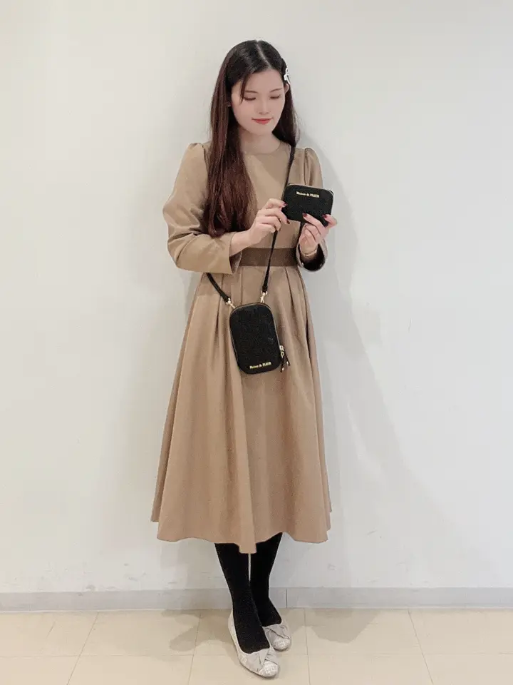 リボンキルティングスマホポシェット/Maison de FLEUR（メゾン ド