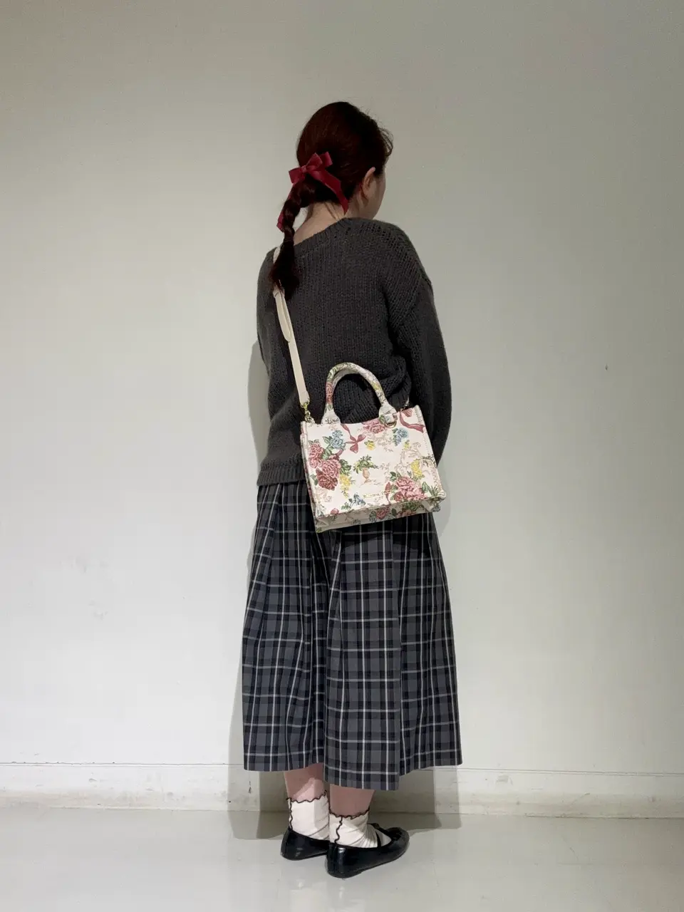 フラワーガーデン柄ゴブラン2Wayスクエアトート/Maison de FLEUR