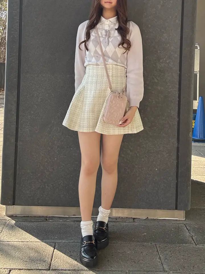 リボンキルティングスマホポシェット/Maison de FLEUR（メゾン ド