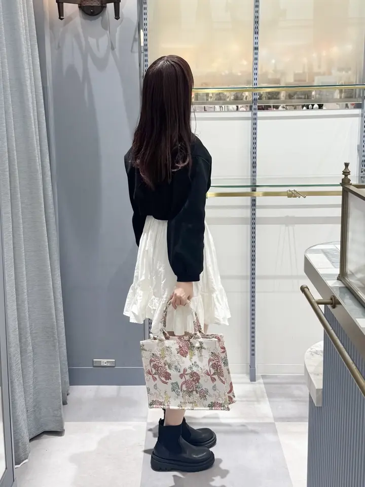 フラワーガーデン柄ゴブランスクエアトートバッグ/Maison de FLEUR