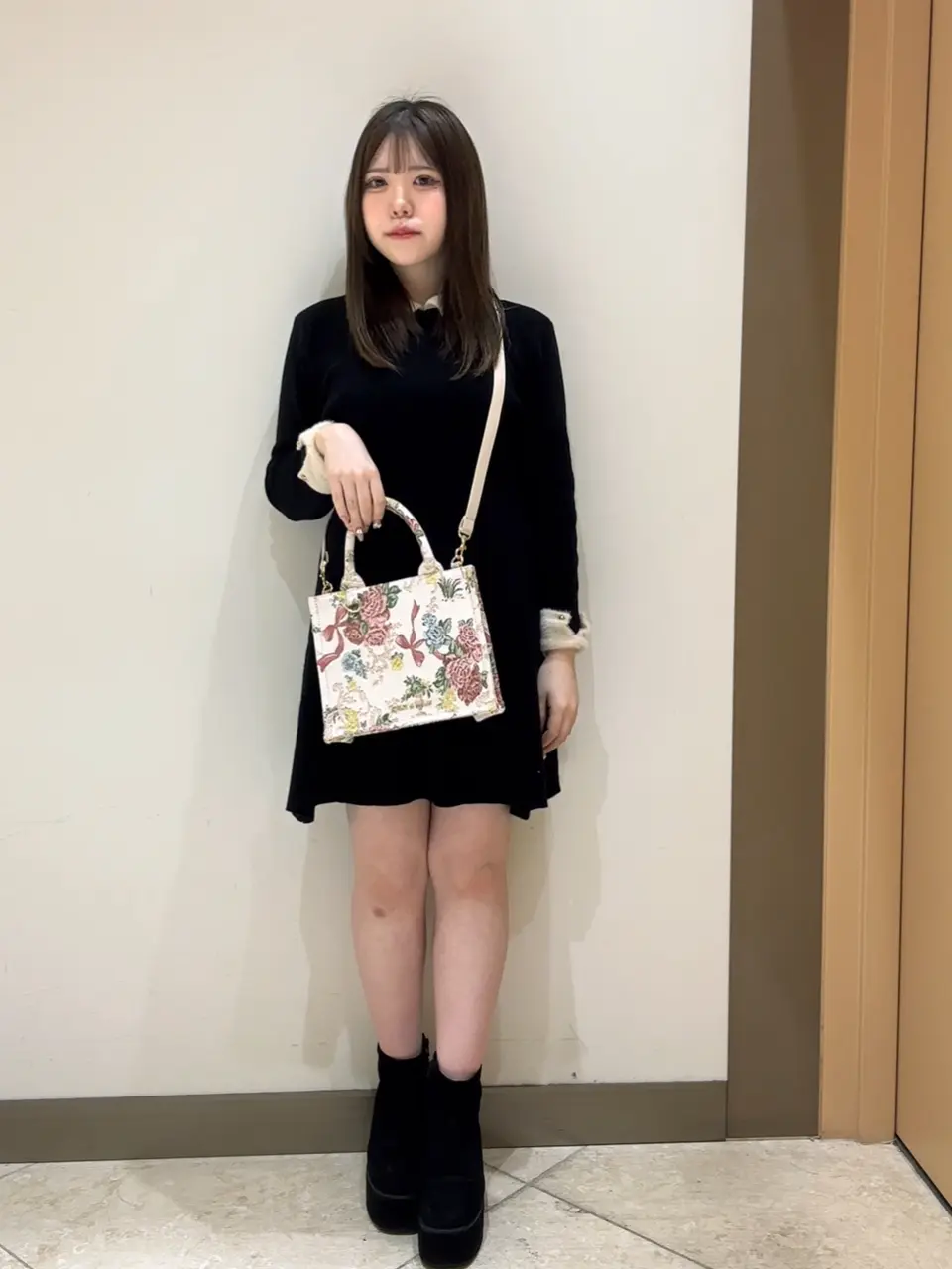 フラワーガーデン柄ゴブラン2Wayスクエアトート/Maison de FLEUR