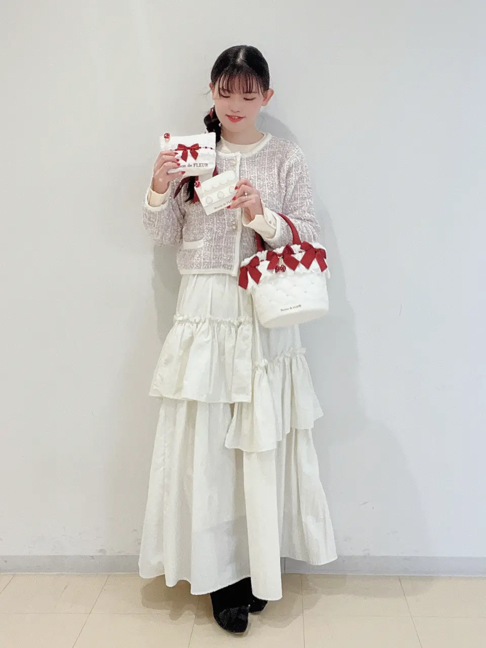 【Maison de FLEUR】ガトーフレーズ 2wayバック オフホワイト Maison de FLEUR】ガトーフレーズ 2wayバック オフホワイト - メルカリ