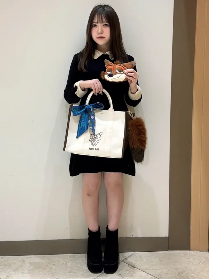 Nick/スカーフ付きトートバッグ/Maison de FLEUR（メゾン ド フルール