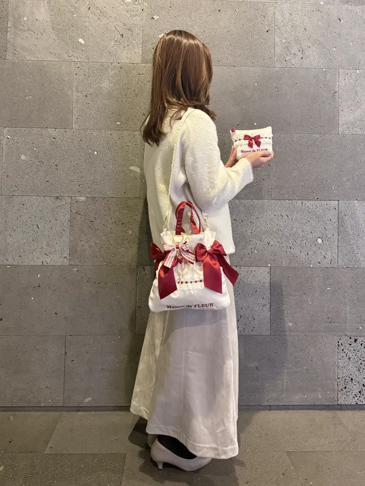 ガトーフレーズダブルリボン2Wayトート/Maison de FLEUR（メゾン ド