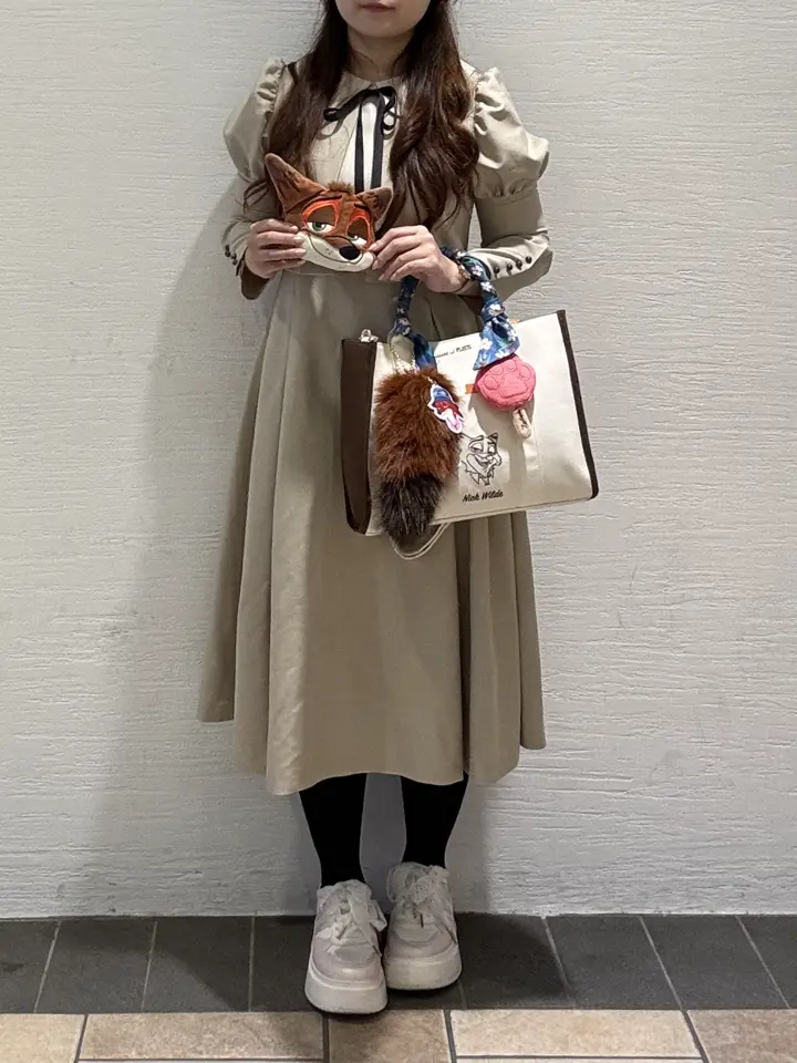 Nick/スカーフ付きトートバッグ/Maison de FLEUR（メゾン ド フルール
