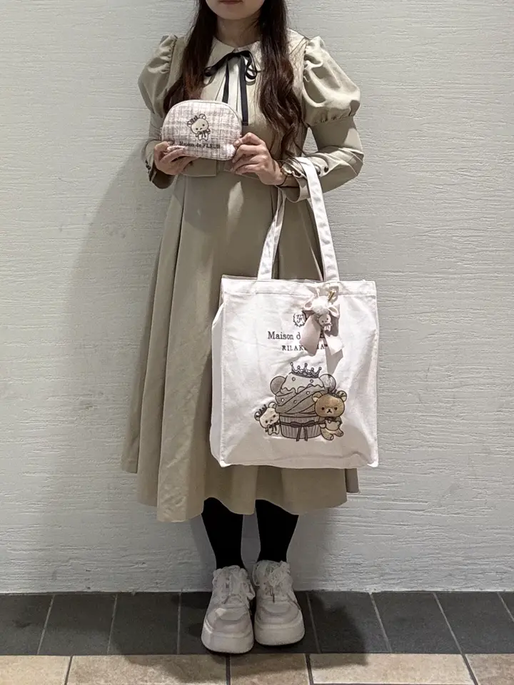 リラックマ スクエアトートバッグ/Maison de FLEUR（メゾン ド