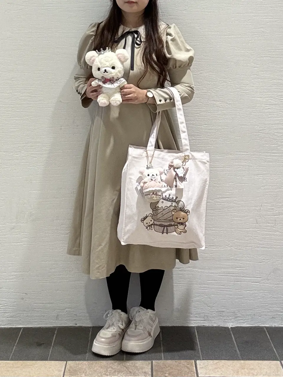 リラックマ スクエアトートバッグ/Maison de FLEUR（メゾン ド