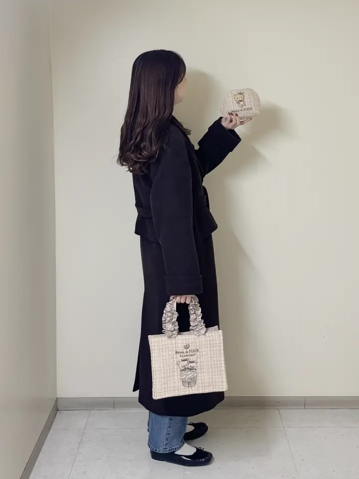リラックマ フリルハンドルスクエアトート/Maison de FLEUR（メゾン ド
