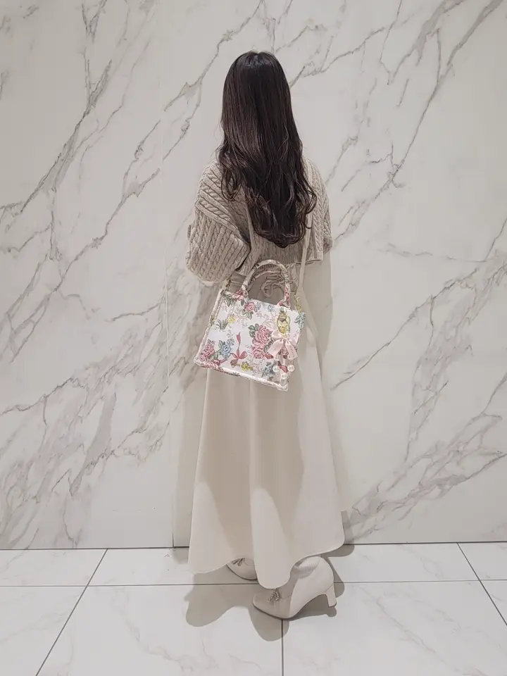 フラワーガーデン柄ゴブラン2Wayスクエアトート/Maison de FLEUR