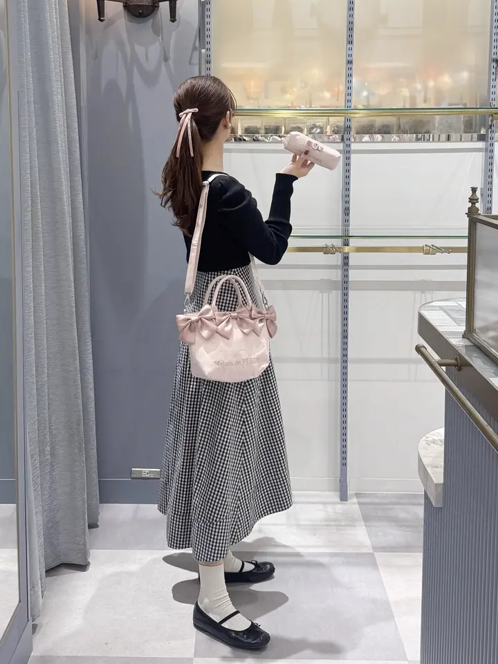 maisondefleurリボンフラワー柄 3点セット maisondefleurリボンフラワー柄 3点セット maisondefleurリボン