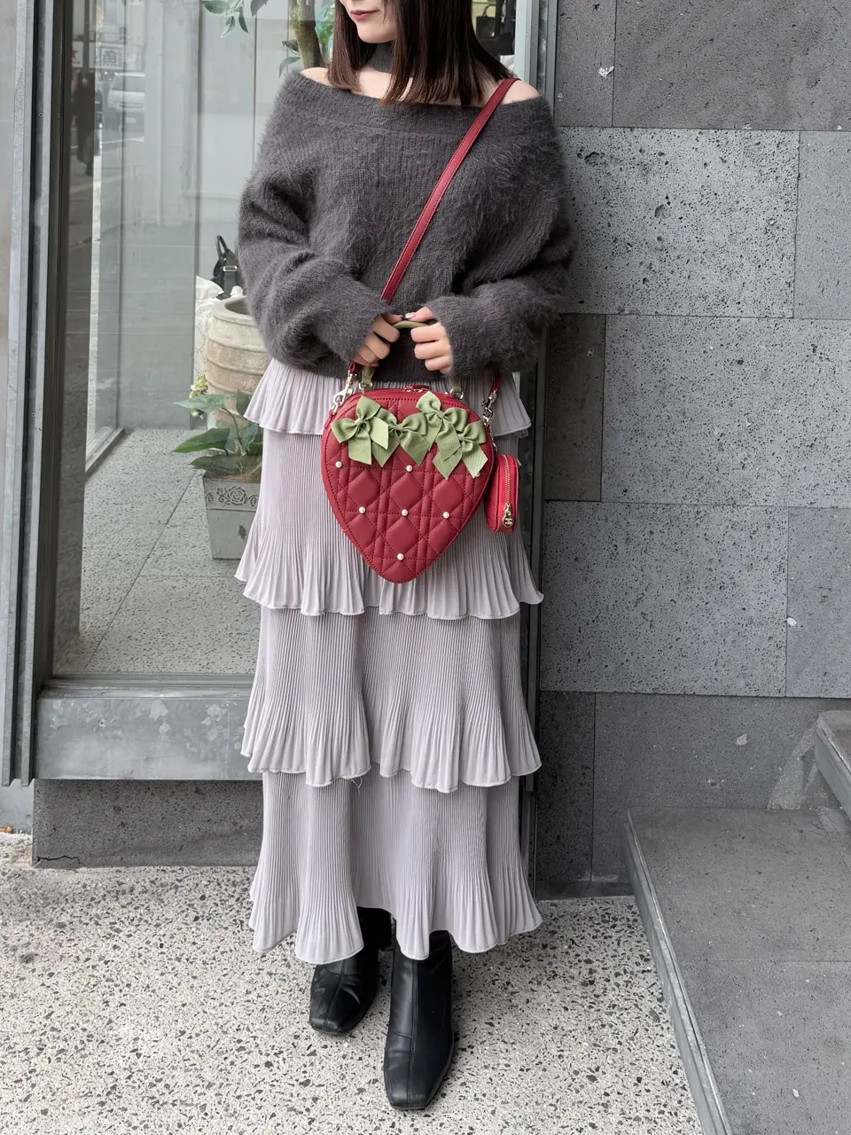 いちごショルダーバッグ/Maison de FLEUR（メゾン ド フルール）の  