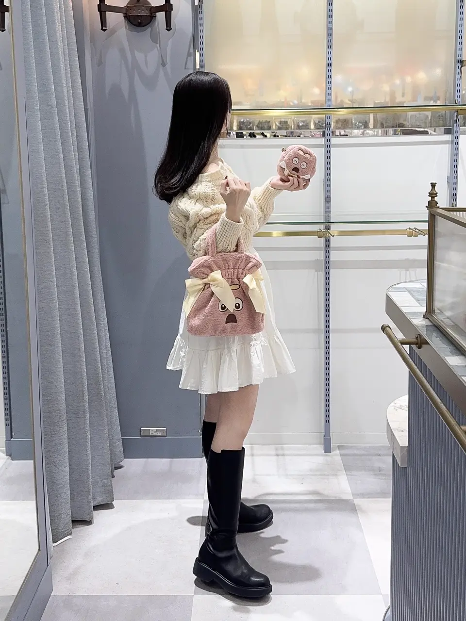 『うさこ』yukiemonリボンコレクター:大きなスクエアトートetc ⚮̈ うさこ』yukiemonリボンコレクター:大きなスクエアトートetc ⚮̈