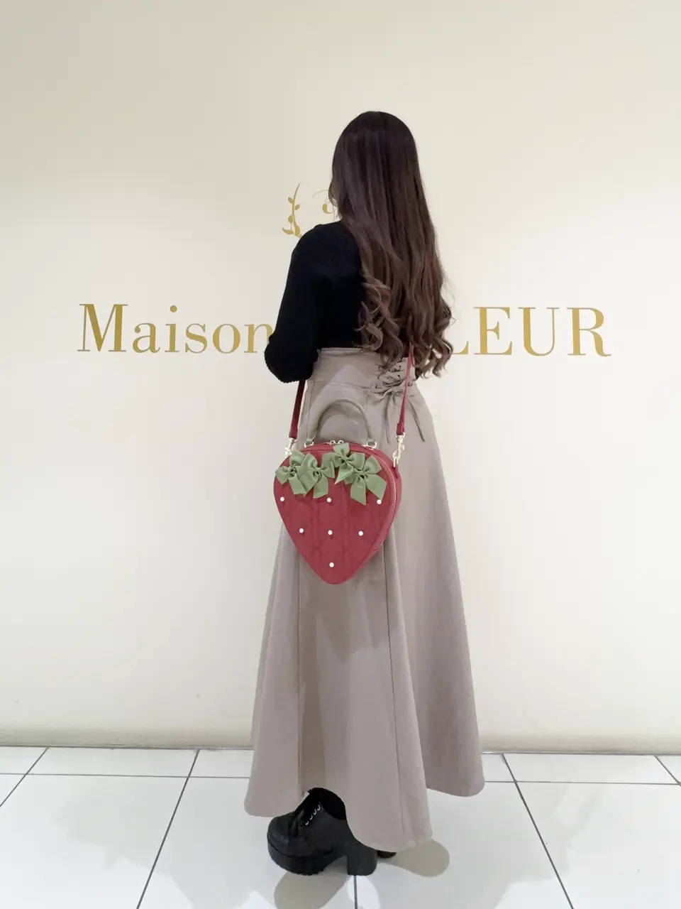 いちごショルダーバッグ/Maison de FLEUR（メゾン ド フルール）の