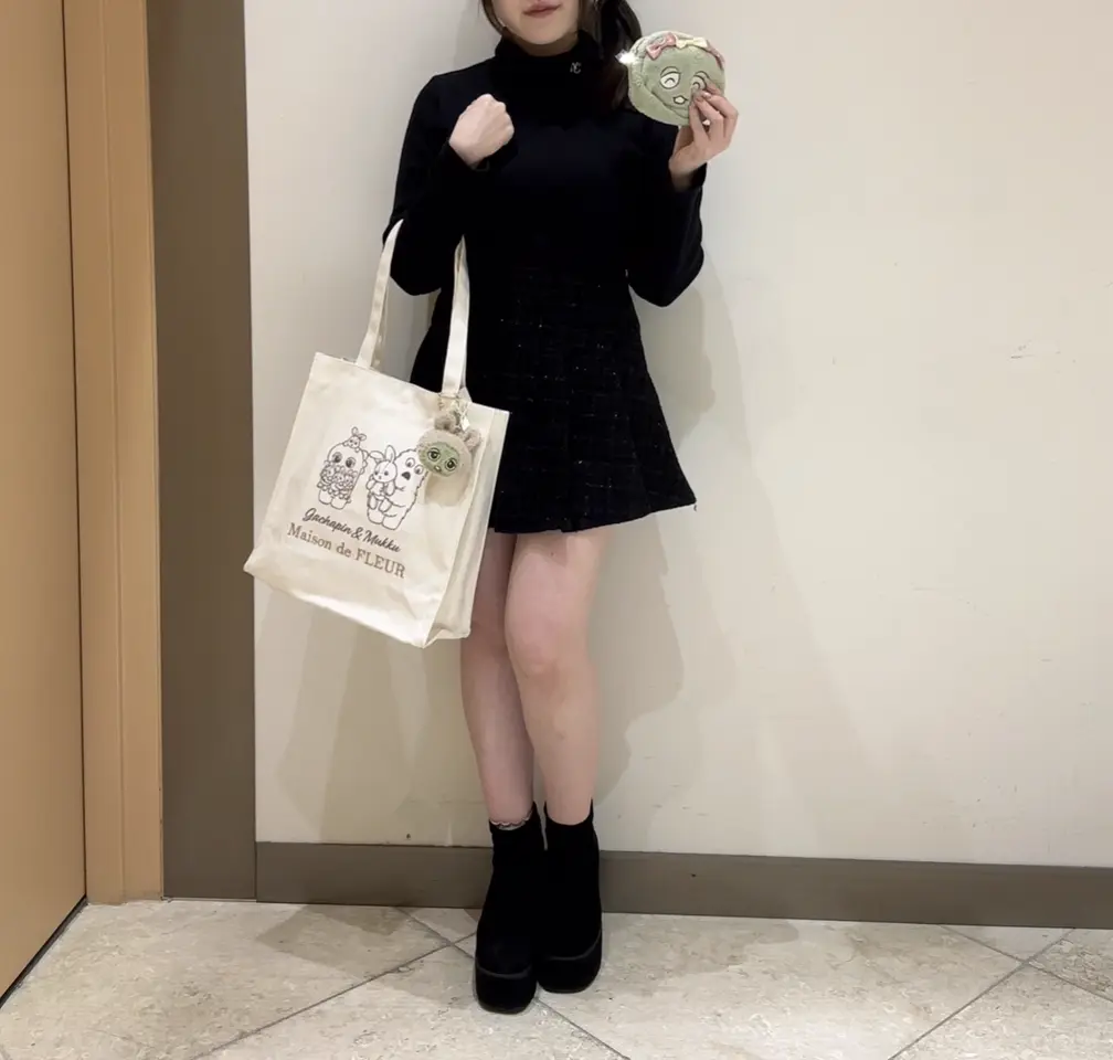 ガチャピン フェイスポーチ/Maison de FLEUR（メゾン ド フルール）の