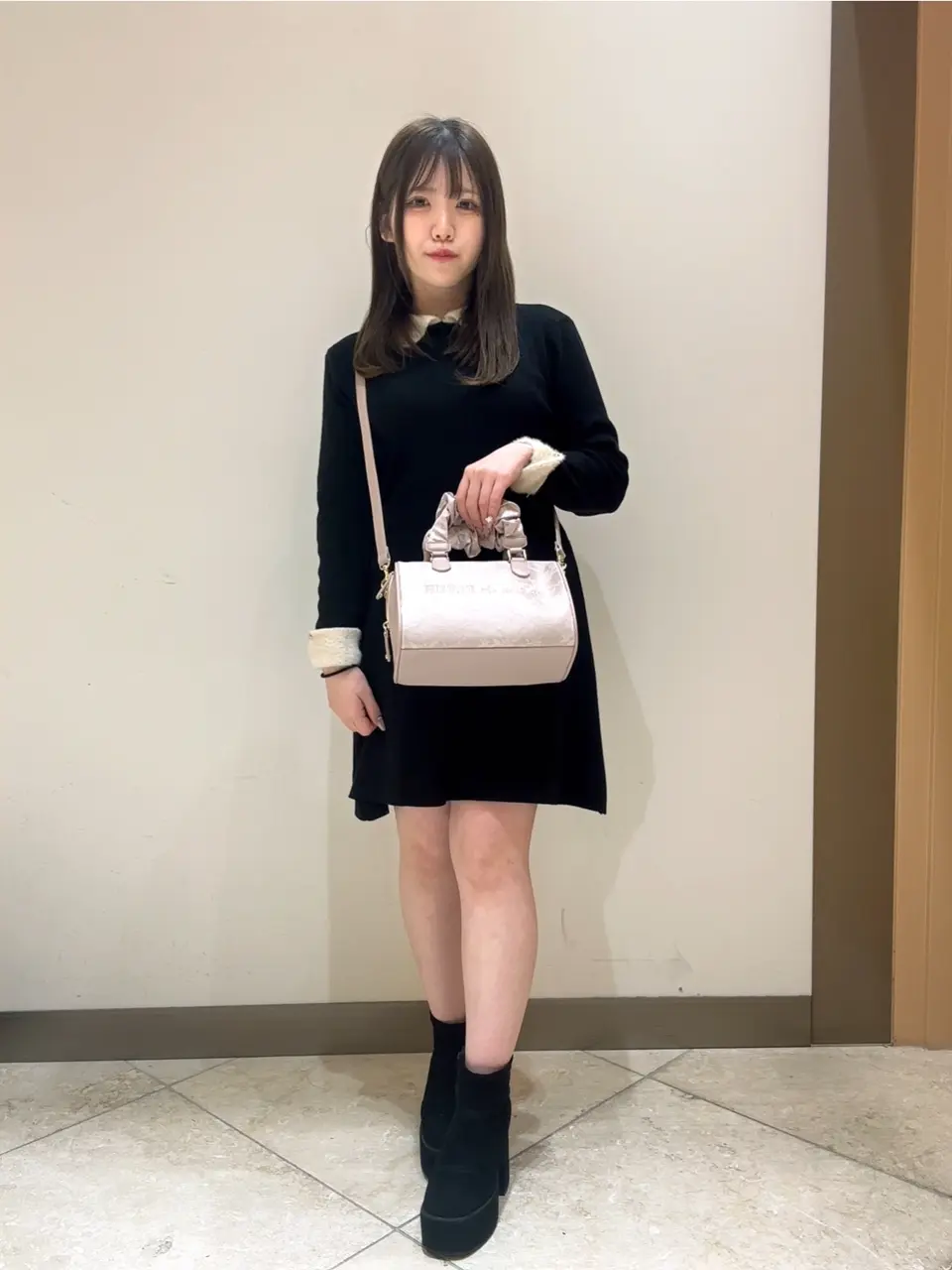 レース2Wayボストンバッグ/Maison de FLEUR（メゾン ド フルール）の