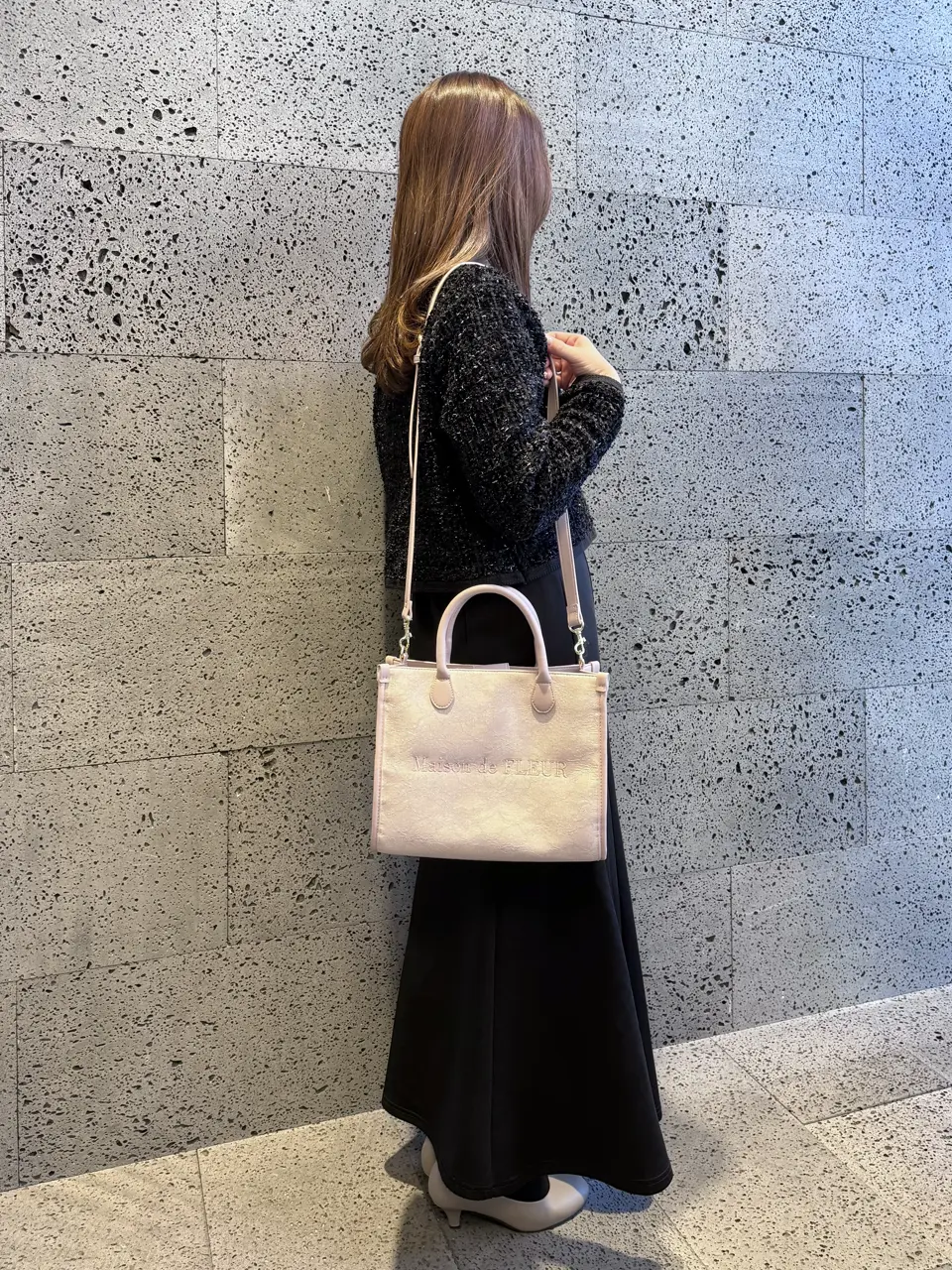 レース2Wayトートバッグ/Maison de FLEUR（メゾン ド フルール）の