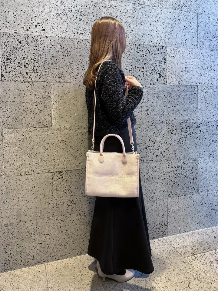 レース2Wayトートバッグ/Maison de FLEUR（メゾン ド フルール）の