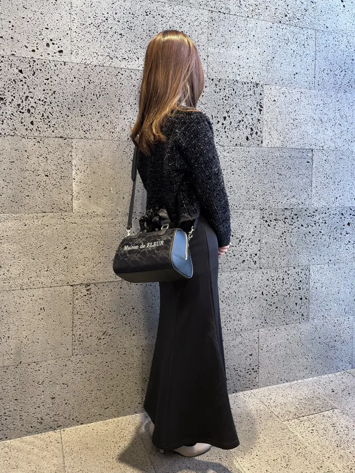 レース2Wayボストンバッグ/Maison de FLEUR（メゾン ド フルール）の