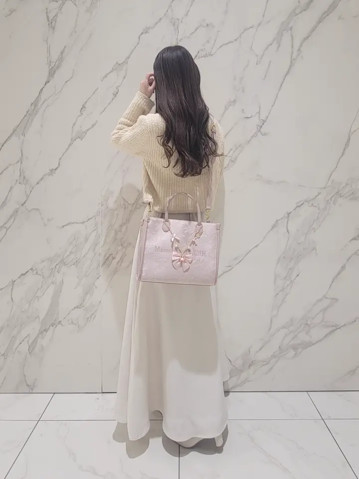 レース2Wayトートバッグ/Maison de FLEUR（メゾン ド フルール）の