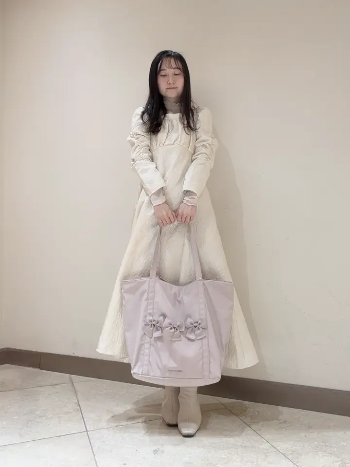 撥水加工リボンキャリーオンバッグ/Maison de FLEUR（メゾン ド
