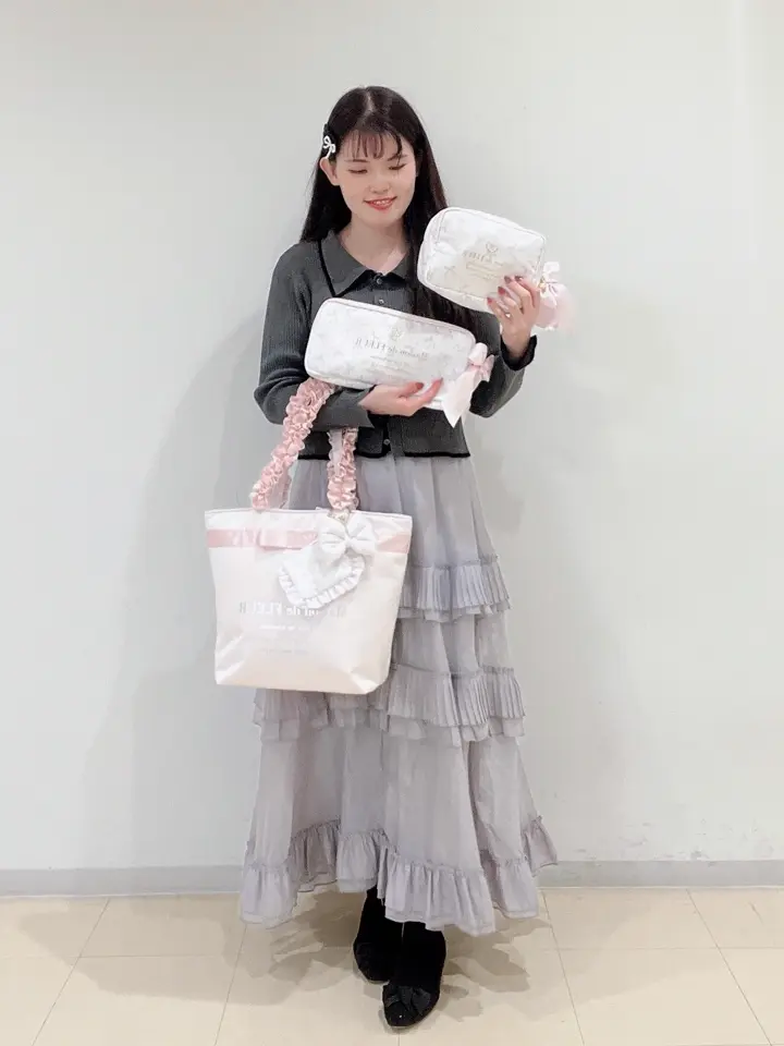 m*a様 ジョリーフルール　teacupクラシカルフラワー　フリルトート　ミニミ m*a様 ジョリーフルール teacupクラシカルフラワー フリルトート