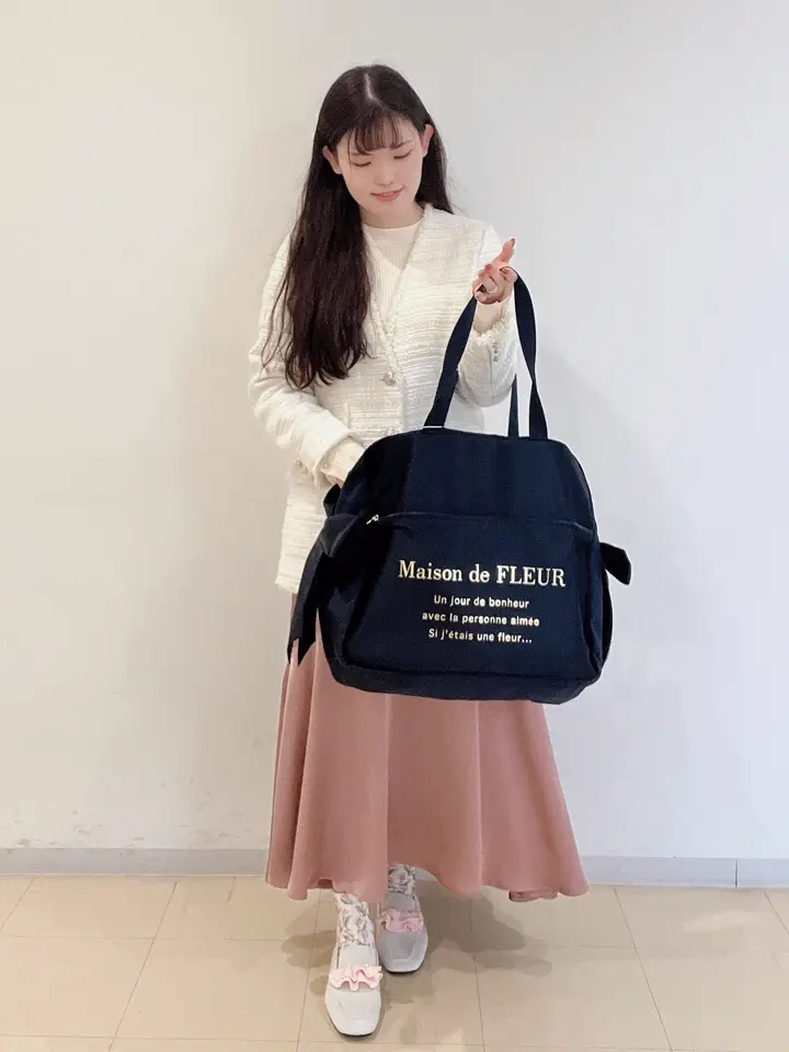 サテンキャリーオンバッグ/Maison de FLEUR（メゾン ド フルール）の