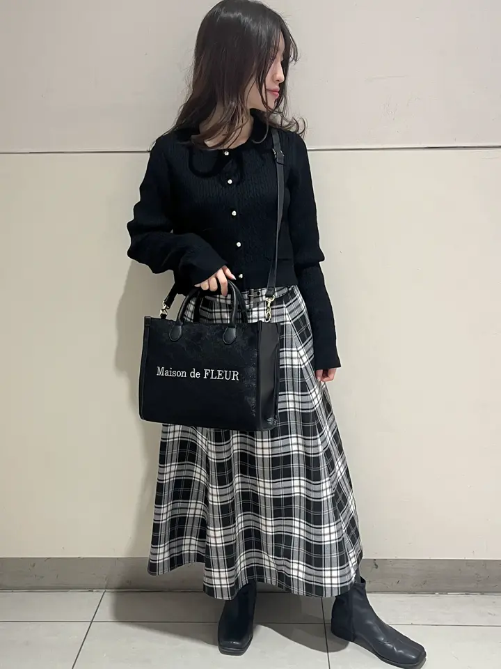 レース2Wayトートバッグ/Maison de FLEUR（メゾン ド フルール）の