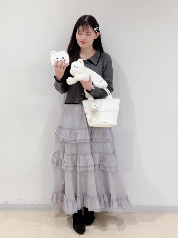 ねこフェイクファーバッグ/Maison de FLEUR（メゾン ド フルール）の