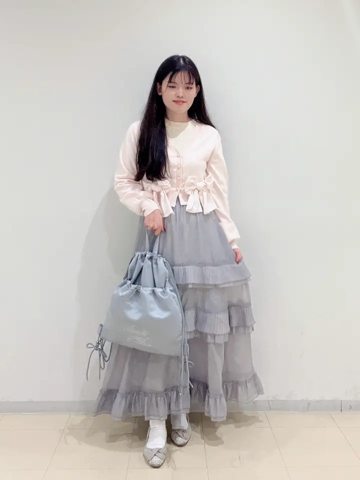 リボンカーディガン/Maison de FLEUR Petite Robe（メゾンドフルール