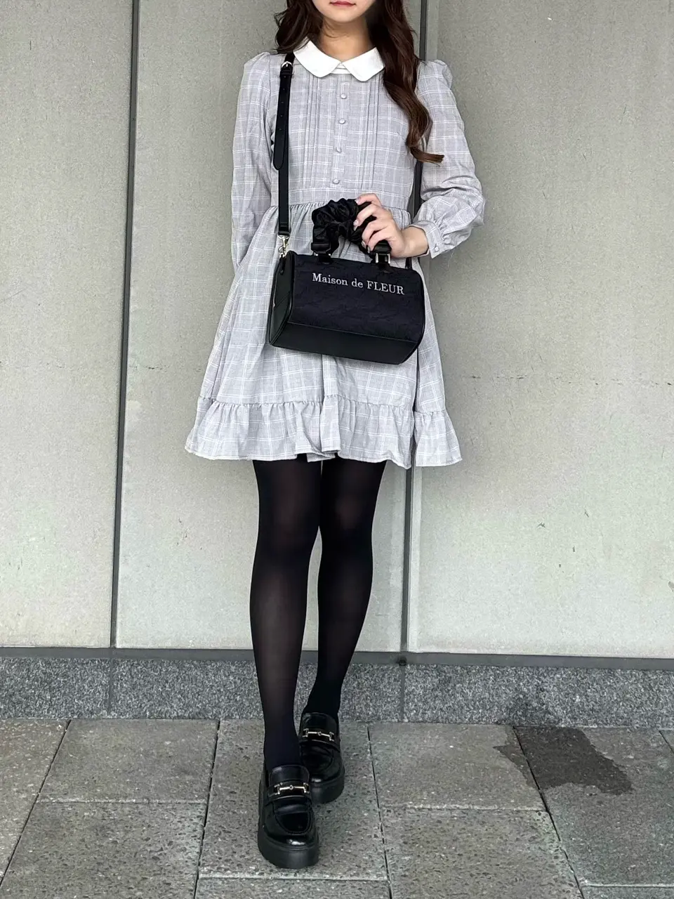 レース2Wayボストンバッグ/Maison de FLEUR（メゾン ド フルール）の