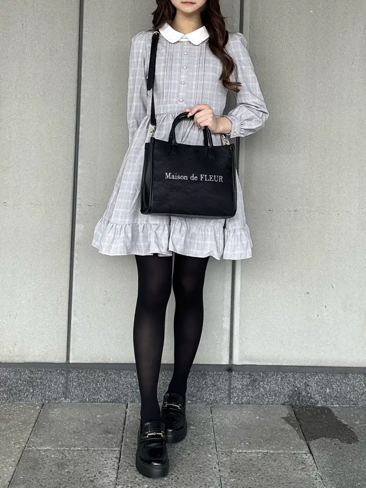 レース2Wayトートバッグ/Maison de FLEUR（メゾン ド フルール）の