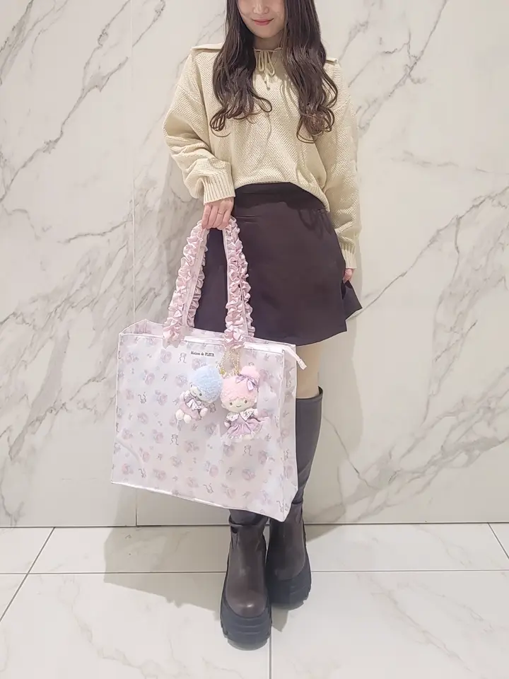 リトルツインスターズ フリルハンドルトート/Maison de FLEUR（メゾン