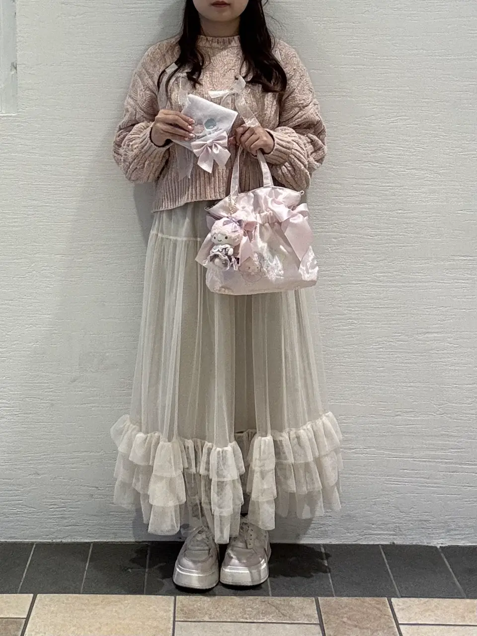 リトルツインスターズ タオルハンカチ/Maison de FLEUR（メゾン ド