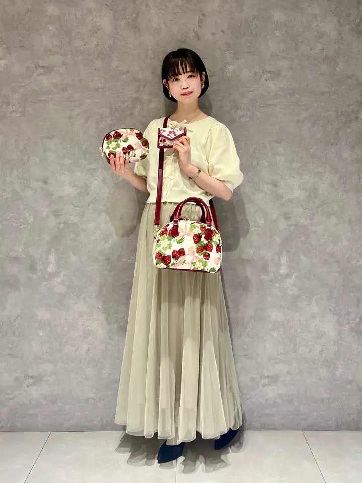 いちごゴブラン2Wayボストンバッグ/Maison de FLEUR（メゾン ド